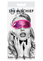 Load image into Gallery viewer, Sex and Mischief Satin Blindfold - Hot Pink/Pink
