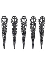 Load image into Gallery viewer, Sex and Mischief Sensory Fingertips - Black/Metal
