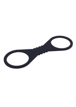 Load image into Gallery viewer, Sex and Mischief Shadow Silicone Cuffs - Black - Large