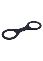 Load image into Gallery viewer, Sex and Mischief Shadow Silicone Cuffs - Black - Small