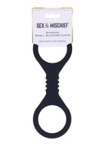 Load image into Gallery viewer, Sex and Mischief Shadow Silicone Cuffs - Black - Small
