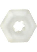 Load image into Gallery viewer, Sexagon Enhancer Cock Ring - Clear
