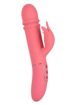 Load image into Gallery viewer, Shameless Tease Rechargeable Silicone Thrusting Rabbit Vibrator - Pink
