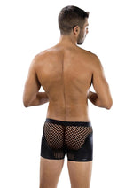 Load image into Gallery viewer, Sheer Contrast Boxer Briefs-Black-Os