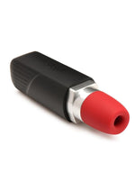 Load image into Gallery viewer, Shegasm Pocket Pucker Silicone Rechargeable Lipstick Clitoral Stimulator - Black/Red

