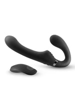 Load image into Gallery viewer, Shi/Shi Midnight Rider Rechargeable Silicone Dual End Strapless Strap-On - Black
