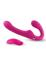 Load image into Gallery viewer, Shi/Shi Midnight Rider Rechargeable Silicone Dual End Strapless Strap-On - Pink
