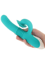 Load image into Gallery viewer, Show Stopper Rechargeable Silicone Dual Vibrator with Clitoral Stimulator
