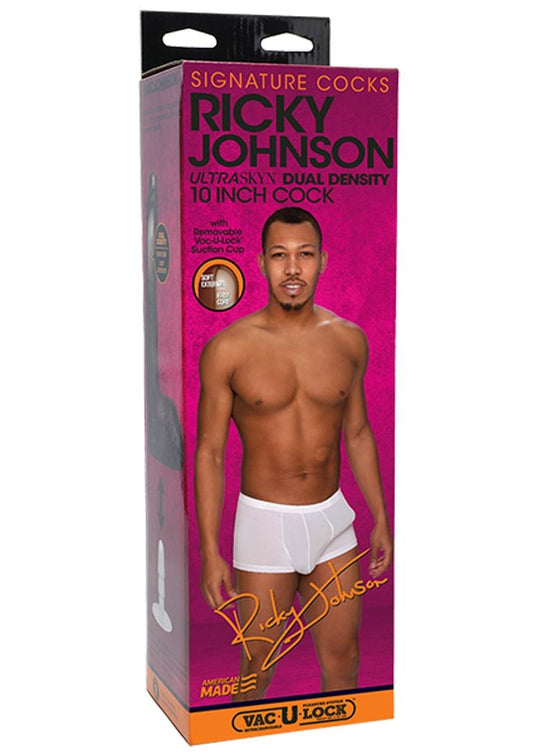 Signature Cocks Ricky Johnson Dildo - Chocolate - 10in