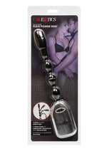 Load image into Gallery viewer, Silicone Flexi Power Rod Vibrating Massager Anal Beads - Black
