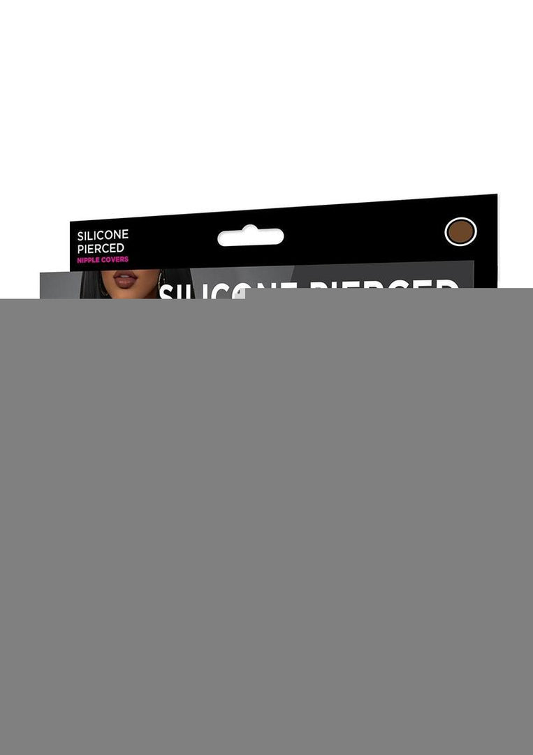 Silicone Pierced Nipple Covers - Brown