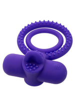 Load image into Gallery viewer, Silicone Rechargeable Dual Climaxer Cock Ring
