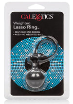Load image into Gallery viewer, Silicone Weighted Lasso Cock Ring - Black
