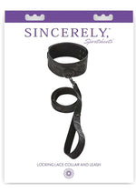 Load image into Gallery viewer, Sincerely Locking Lace Collar and Leash - Black
