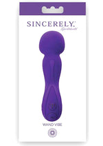 Load image into Gallery viewer, Sincerely Silicone Rechargeable Wand Vibrator - Purple
