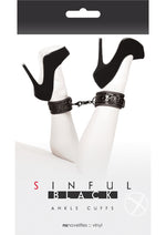 Load image into Gallery viewer, Sinful Ankle Cuffs - Black