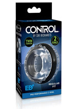 Load image into Gallery viewer, Sir Richard&#39;s Control Pro Performance Cock Ring - Black/Clear
