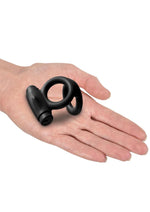 Load image into Gallery viewer, Sir Richard&#39;s Control Rechargeable Vibrating Silicone Cock and Ball Cock Ring - Black
