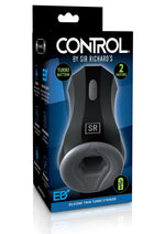 Load image into Gallery viewer, Sir Richard&#39;s Control Silicone Twin Turbo Masturbator Rechargeable - Black/Gray
