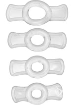 Load image into Gallery viewer, Size Matters Endurance Clear 4 Ring Penis - Clear - Set
