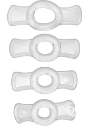 Size Matters Endurance Clear 4 Ring Penis - Clear - Set