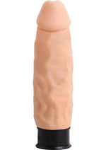 Load image into Gallery viewer, Skinsations Thick Vibraflex Flexible Vibrating Dildo - Vanilla - 6in
