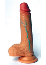 Load image into Gallery viewer, Skintastic So Vein Realistic Dildo with Balls Waterproof - Vanilla - 6.5in

