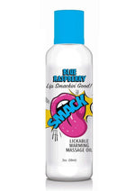 Load image into Gallery viewer, Smack Lickable Massage Oil 2oz - Blue Raspberry
