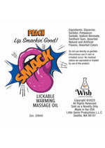 Load image into Gallery viewer, Smack Lickable Massage Oil 2oz - Peach
