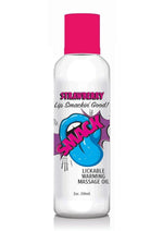 Load image into Gallery viewer, Smack Lickable Massage Oil 2oz - Strawberry
