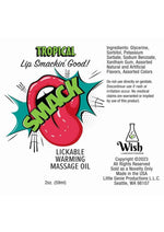 Load image into Gallery viewer, Smack Lickable Massage Oil 2oz - Tropical
