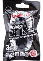 Load image into Gallery viewer, Soft Touch Vooom Bullets Reuseable Latex Free Waterproof - Black
