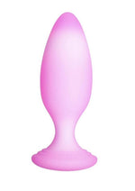 Load image into Gallery viewer, Softies Silicone Anal Plug - Pink - 4in
