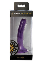 Load image into Gallery viewer, Sportsheets Please Silicone Flared Base Dildo - Purple
