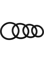 Load image into Gallery viewer, Sportsheets Rubber O Ring Cock Ring - Black - 4 Pack
