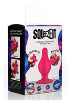 Load image into Gallery viewer, Squeeze-It Squeezable Silicone Tapered Anal Plug - Pink - Small
