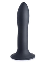 Load image into Gallery viewer, Squeeze-It Squeezable Slender Silicone Dildo - Black - 5.3in