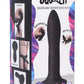 Squeeze-It Squeezable Slender Silicone Dildo - Black - 5.3in