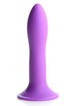Load image into Gallery viewer, Squeeze-It Squeezable Slender Silicone Dildo - Purple - 5.3in