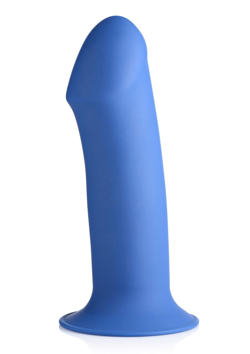 Squeeze-It Squeezable Thick Dildo - Blue - 6.9in