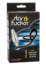 Load image into Gallery viewer, Star Fucker Slim Plug Silicone Dual Enhancer - Black
