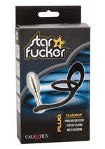 Load image into Gallery viewer, Star Fucker Teardrop Plug Silicone Dual Enhancer - Black

