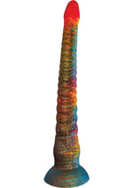 Load image into Gallery viewer, Stardust Kinky Kraken Silicone Dildo with Suction Cup - Multicolor - 17in