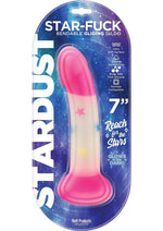 Load image into Gallery viewer, Stardust Star Fuck Silicone Dildo - Pink/White