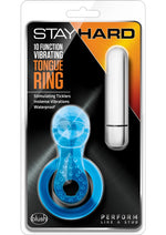 Load image into Gallery viewer, Stay Hard Vibrating Tongue Ring - Blue
