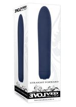 Load image into Gallery viewer, Straight Forward Rechargeable Silicone Vibrator - Blue
