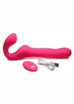 Load image into Gallery viewer, Strap U Mighty-Thrust Thrusting and Vibrating Strapless Strap-On with Remote Control
