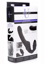 Load image into Gallery viewer, Strap U Slim Rider Rechargeable Silicone Strapless Strap-On - Black

