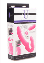 Load image into Gallery viewer, Strap U Urge Rechargeable Silicone Strapless Strap-On with Remote Control - Pink
