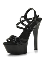 Load image into Gallery viewer, Strappy Platform Sandal - Black - Size 6